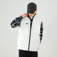 马甲男秋冬季情侣保暖棉服无袖背心美式潮牌上衣工装坎肩马甲男装