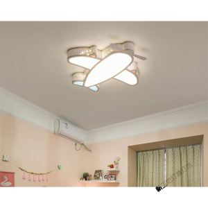 苏宁放心购 led吸顶灯卧室儿童灯可爱卡通飞机时尚男孩女孩创意房间灯