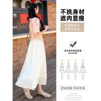 黑色流光纱半身裙长款女夏2026新款a字半裙垂感高腰小个子网纱裙