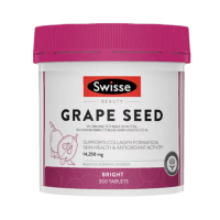 300粒大包装-Swisse葡萄籽精华片 高浓葡萄籽/原花青素片剂含VC 澳洲原装进口 香港/保税随机发
