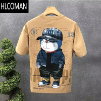 HLCOMAN短袖t恤男款潮牌夏季时尚帅气印花体恤衫韩版潮流半袖宽松上衣服