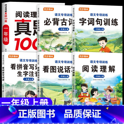 [上册]阅读理解真题+语文同步专项训练全套 小学一年级 [正版]2025新版一年级二年级阅读理解专项训练人教版每日一练上