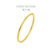周大福传承系列经典福镯足金黄金手镯计价(工费:1880元)F217945精选
