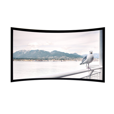 经科JK弧形画框幕布窄边框HB-CW2高分子高增益复合幕150寸4:3