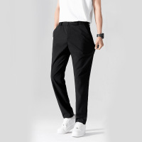 男裤夏季新款商务休闲裤弹力西装裤直筒坠感长裤