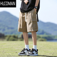 HLCOMAN工装短裤男潮流美式宽松五分裤休闲裤夏季裤子男生直筒运动裤