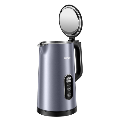 苏泊尔(SUPOR)电水壶1.7L容量316L不锈钢机身1500W大火力多段调温显影控温SW-17S61A