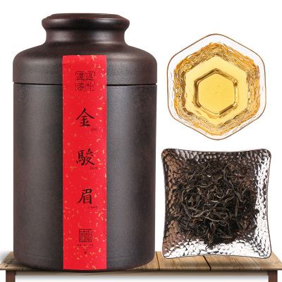 8号金骏眉散装红茶特级金俊眉礼盒装武夷山桐木关高山古树茶叶罐装春茶2019年新茶
