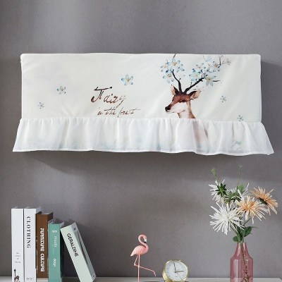 开机不取防尘挂机罩长方形1.5匹2P空调套盖巾 梅花鹿(送可拆卸内胆包) 1p(宽85cm以内)开机免取