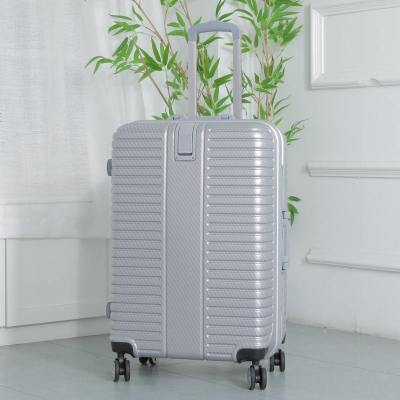 20寸24寸万向轮拉杆箱铝框行李箱登机男女22寸26寸旅行箱行李箱浅灰色28寸