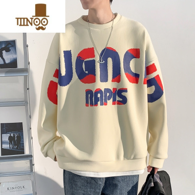 YANXU长袖卫衣12岁男孩13初高中学生14春款上衣15大童圆领打底衫