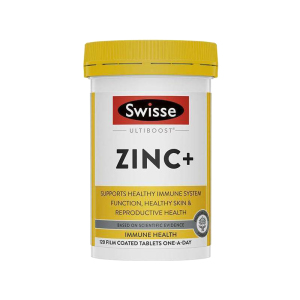 Swisse 锌片+ 120粒 1瓶装 成人补锌男性备孕 增加活力男人精子质量提高 男士性功能 澳洲进口