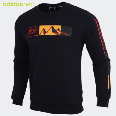 adidas阿迪达斯男装2020新款圆领黑色套头衫运动服卫衣GM2284