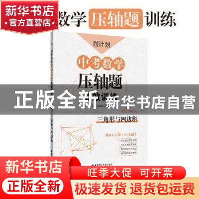 正版 中考数学压轴题高效训练:答案详解版:三角形与四边形 刘弢
