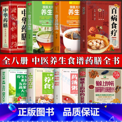 [正版]中医养生食疗全8册 餐桌上的中药 自制药膳养生祛病速查 养生豆浆米糊五谷汁蔬果汁大全药膳汤膳粥膳百病食疗养生汤
