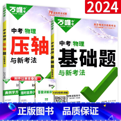 压轴题+ 基础题[物理]2本 初中通用 [正版]2024数学压轴题全解析物理化学全国版专项训练初中数学函数几何模型辅助线