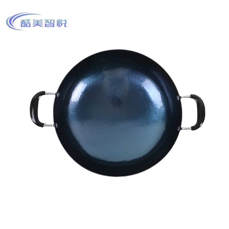 酷美智悦 无涂层双耳章丘铁锅32cm KM-JZ213 个