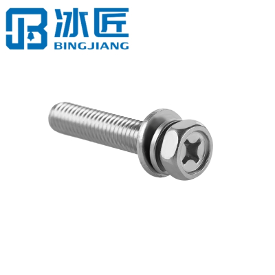 冰匠 304不锈钢十字外六角组合螺丝 套