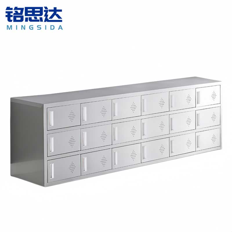 铭思达不锈钢鞋柜双面36门个
