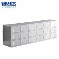 铭思达不锈钢鞋柜双面36门个