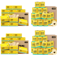 斑布(BABO)生活用纸抽纸卷纸组合(DBCR110E20+DBCJ140A20)*2/组