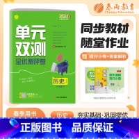 历史 八年级下 [正版]2024年春 初中历史单元双测八年级下册人教版 8年级下初二RJ版基础达标训练综合培优期中期末全