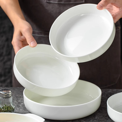 北国风光 骨瓷10英寸盘碟TS-BC-10英寸窝盘 个