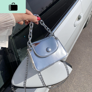 上新小包包女2020新款潮韩版链条单肩斜挎包夏天迷你百搭小方包NEW LAKE女士单肩包