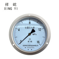 祥屹 耐震压力表轴向带边 YTN150ZT 0-16Mpa 块
