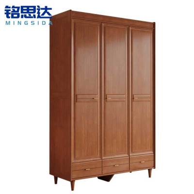 铭思达实木衣柜三门120*61*210cm台
