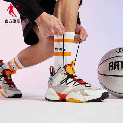 乔丹官方旗舰篮球鞋男鞋2020秋季新款男子高帮复古运动鞋耐磨减震球鞋男