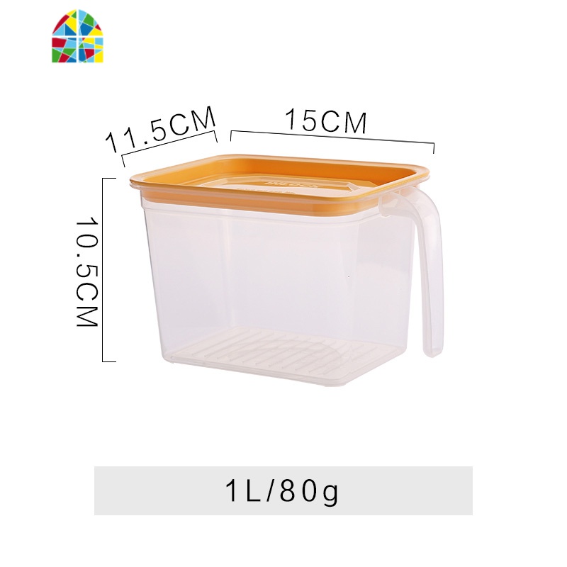 塑料保鲜盒冰箱专用密封盒家用小号水果蔬菜食品杂粮收纳盒 FENGHOU