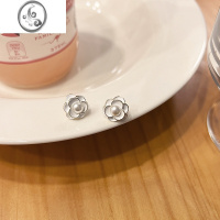 JiMi山茶花蚊香盘耳夹无耳洞女生2023年新款潮小众设计高级感轻奢耳饰