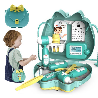 过凡（GUOFAN）儿童玩具男孩女孩过家家玩具套装角色扮演医药箱背包款3-6岁儿童生日礼物马卡绿