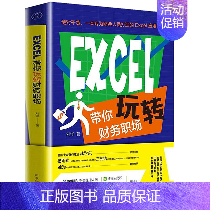 [正版] EXCEL带你玩转财务职场 刘洋著思维导图技能图解配套课程从菜鸟到达人提升办公效率职场竞争力书籍