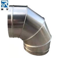 商用油烟净化一体机排烟弯头400*400mm镀锌1.0mm