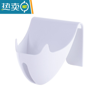 敬平肥皂沥水盒卫生间创意免打孔香皂收纳架置物架洗衣皂盒挂壁式 沥水架D款-白色-1个