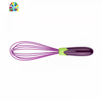 家用硅胶打蛋器 手工手动搅拌器 硅胶手摇打蛋器 搅鸡蛋烘焙工具 FENGHOU 茄子手柄2个套装大号小号