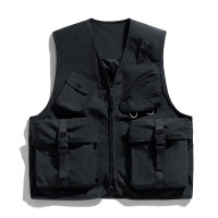 JPDUN多口袋工装情侣款马甲背心春夏秋薄款休闲钓鱼登山旅游马夹