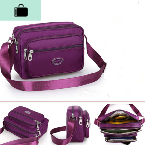 小包包女妈妈包多层斜挎包女式小布包做生意收钱包尼龙百搭单肩包NEW LAKE女士单肩包