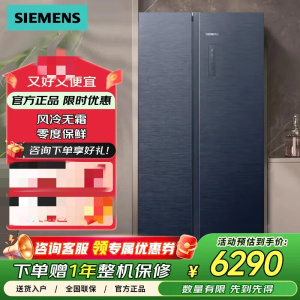 西门子 KA515691EC 60cm超薄平嵌512升对开门一级能效 超大冷冻区羊腿也能囤 湖蕴蓝商用冷藏展示柜