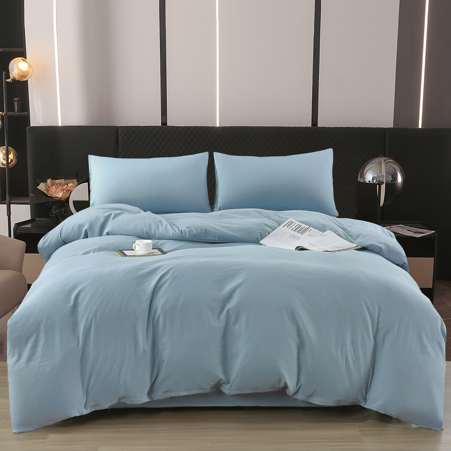 雅鹿 水洗棉四件套