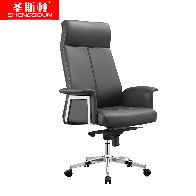 圣斯顿 牛皮办公椅 S-BA618BK 700*630*1180mm 黑色 张