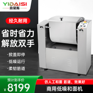 意黛斯(YIDAISI)商用和面机 饭店食堂揉面搅面机 25kg/次微动按钮开关 YDSHWJ-25A