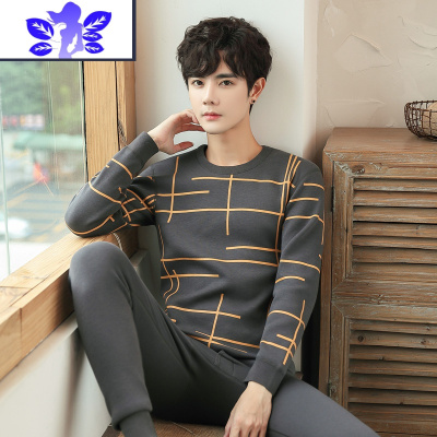 Ideamini保暖内衣男加厚加绒套装青少年冬季可外穿青年防寒男士秋衣秋裤潮