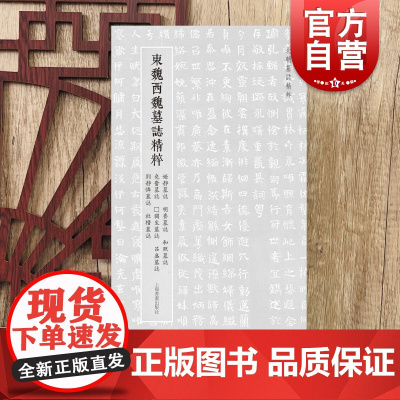 北朝墓志精粹:东魏西魏墓志精粹 姬静墓志明赉墓志和照墓志尧奋墓志獦生墓志吕盛墓志刘静怜墓志杜櫕墓志上海书画出版社书法篆刻