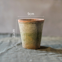 美帮汇自然生长青苔红陶花盆经典素朴日式风格种植器皿杂货花园 G 大