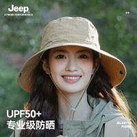 jeep吉普渔夫帽夏季遮阳女士透气防紫外线太阳登山户外防晒帽子女