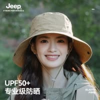 jeep吉普渔夫帽夏季遮阳女士透气防紫外线太阳登山户外防晒帽子女
