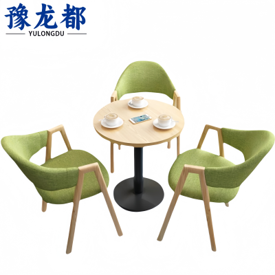 豫龙都休闲桌椅一桌三椅套